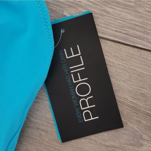 Gottex Tutti Frutti Tourqupise V-Neck Center Shirred One Piece Swimsuit size 12 - Picture 2 of 11